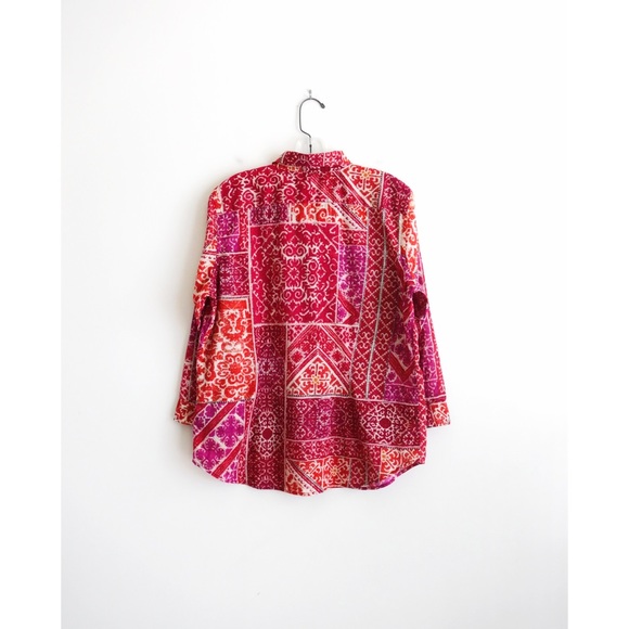 Ralph Lauren Magenta Patterned Shirt size L - Picture 2 of 3